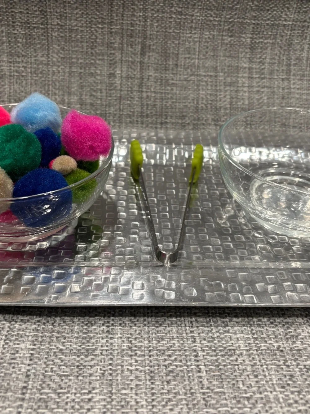 practical life tonging 1:1 transfer fine motor activity by idlewild montessori